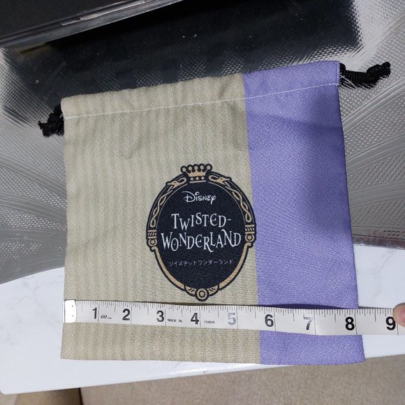 Disney Twisted Wonderland Trinket Drawstring Bag Pouch Mini Bag Organizer - Picture 3 of 5